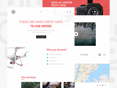 Get the drone animation design drone logo flat illustration minimal typography ui ux vector web