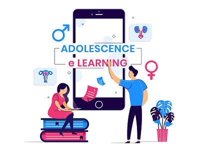 Adolescence charecter design design illustration