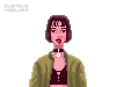 Mathilda 16bit 16bit art 8bit 8bitart digital artist fan art fanart game art game artist game artists pixel art pixelart