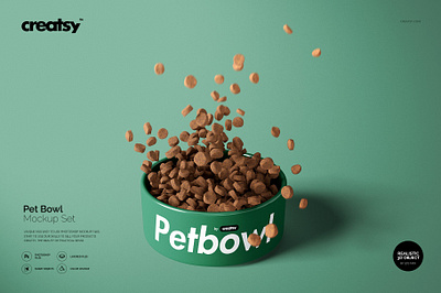 Pet Bowl Mockup Set bowl bowl mockup bowl mockups bowls candy cat cats container design dog food mock up mockup mockups pet bowl pet bowl mockup pet bowl mockups plastic psd template