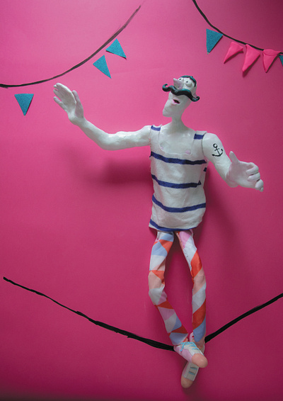 The acrobat character design childrens book illustration photography sculpture