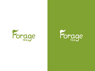 Forage Tea - Logo brand brand identity branding clean colours design graphic design illustration illustrator logo mark tea typography vector