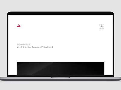 Portfolio Website Design acuredreamgift animation branding design designer hamburger menu jevtic minimalism motion portfolio responsive ui ux video website