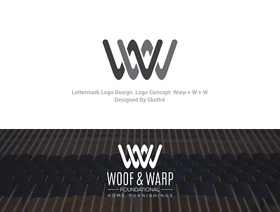 Logo Design For Woof and Warp branding design hand drawn logo logo design logodesign minimalist logo vector vintage vintage logo