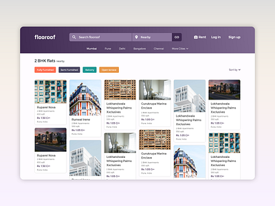 Flooroof Real Estate branding ui ui design ui ux design web app web design web design company web designer web ui web ui ux website