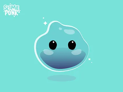 Flat Vector Slime blob bubble character cute flat flat art flat icon fun game game art game assets happy icon illustration slime slimer transparent unity vector vectorart