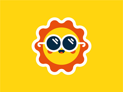 Sun-day funday! art character cute design icon icon design illustration illustrator logo sun sunny vector