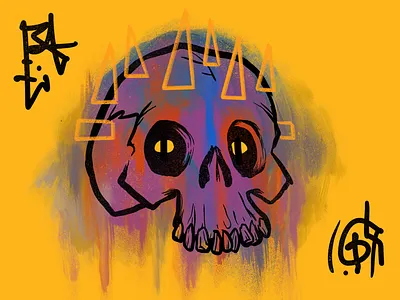 Head Bones 7 illustration procreate skulls