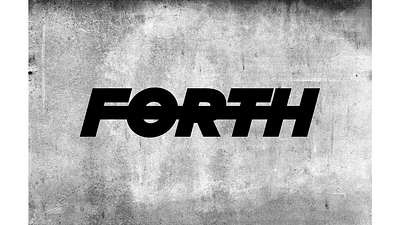 FORTH Logo brand branding clothing concrete forth forward gotham identity identity design logo logotype trend underground urban