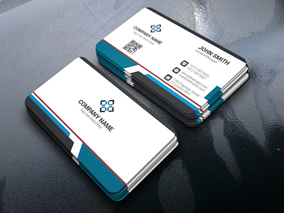 Corporate Business Card branding design clean cmyk color creative design