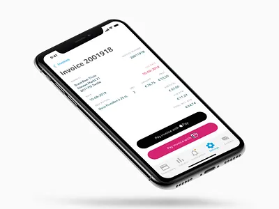 CCV iOS app apple pay ideal invoice design ios ios app