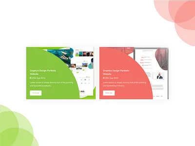 Portfolio Element - 1 for Web Templates elements portfolio portfolio grid uidesign uidesigns