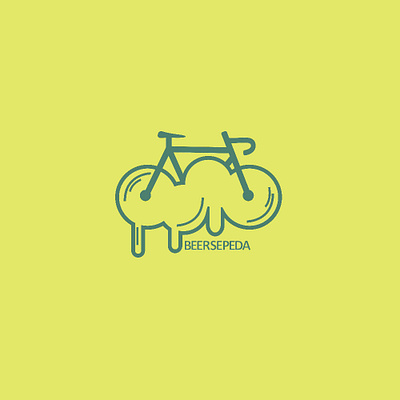Beersepeda beer branding cycle design icon illustration logo