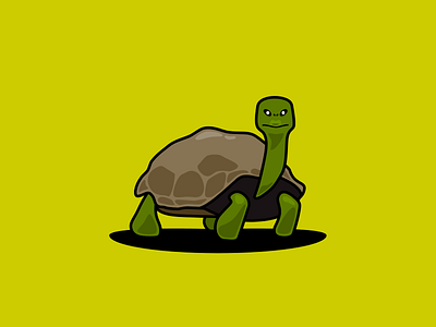 Tortoise ancient animal design flat illustration inktober inktober2019 tortoise