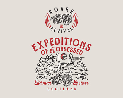Expeditions of the Obsessed for @roark artwork badge branding cmptrules graphicdesign handrawn illustration logo vintage vintage logo