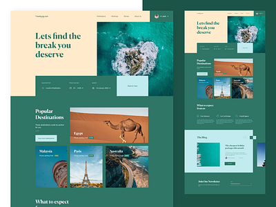 Travelbudg (Travel Concept) clean concept creative design dribbble minimal modern simple travel trip ui ux web web design