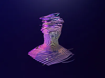 Fractured 3D Body 3d 3d animation 3d art 3d artist 3dsmax cinema 4d cinema 4d lite cinema4d cinemagraph design fracture illustration maxon3d minimal motion portfolio strips vector voronoi fracture