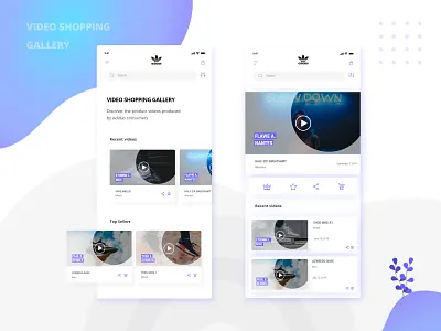 Video Shopping Gallery - Responsive UX/UI Design artistic direction custom e commerce gallery player responsive design shopping uidesign uxdesign video website design