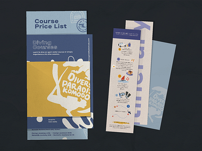 Marketing Kit; Brochure and flyer branding brochure design brochure layout brochure mockup design diving diving course flyer artwork flyer design illustration illustration digital itinerary marketing design marketing kit price list price table typography vector