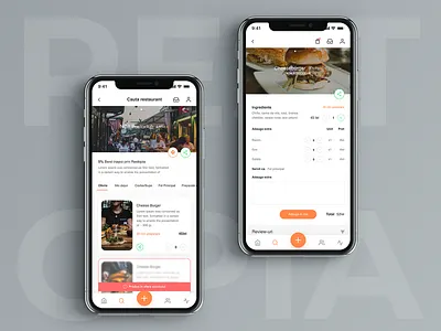 Restopia - Social & Food App app branding design food app illustration social app typography ui ux