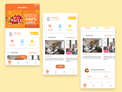 Pegi Pegi Mobile App Homepage design mobile app mobile ui travel ui ux