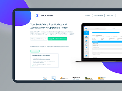 ZookaWare Homepage app branding branding and identity design illustration typography ui ux web