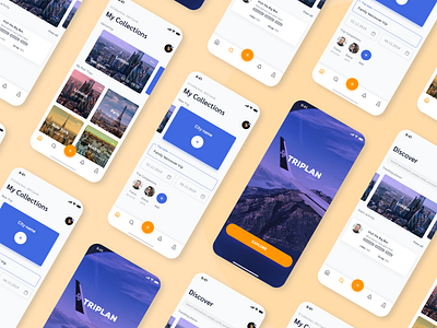 TRIPLAN design concept app app concept app design app store application application design clean color concept design traveling ui uiux user userexperience userinterface ux