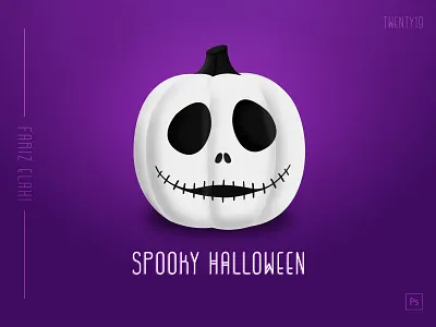 Spooky Halloween - Weekly Warm Up character character design design dribbble halloween halloween design illustration photoshop pumpkin shot spooky weekly warm up