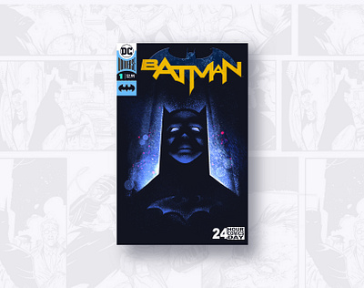 Batman Cover FanArt batman cover design fanart illustration illustrator procerate