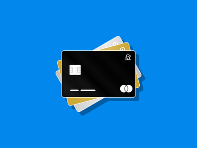 I've been using Revolut lately app brand cards clean colorful illustration metal revolut showcase vector