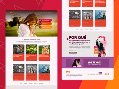 SOS Avivadores: website published! adobexd advisers church consejeria helpme homepage rebound sosavivadores sos web