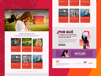 SOS Avivadores: website published! adobexd advisers church consejeria helpme homepage rebound sosavivadores sos web