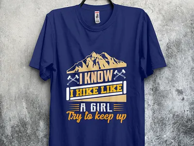 I KNOW I HIKE campingtshirt design hiking tshirt tshirt design tshirtcamp tshirtdesign tshirts type typography vector