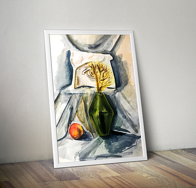 Still life watercolor art color colors drawings illustration painting pencil water