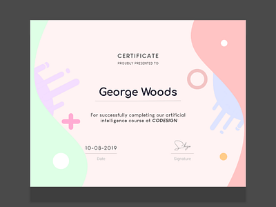 Certificate Design