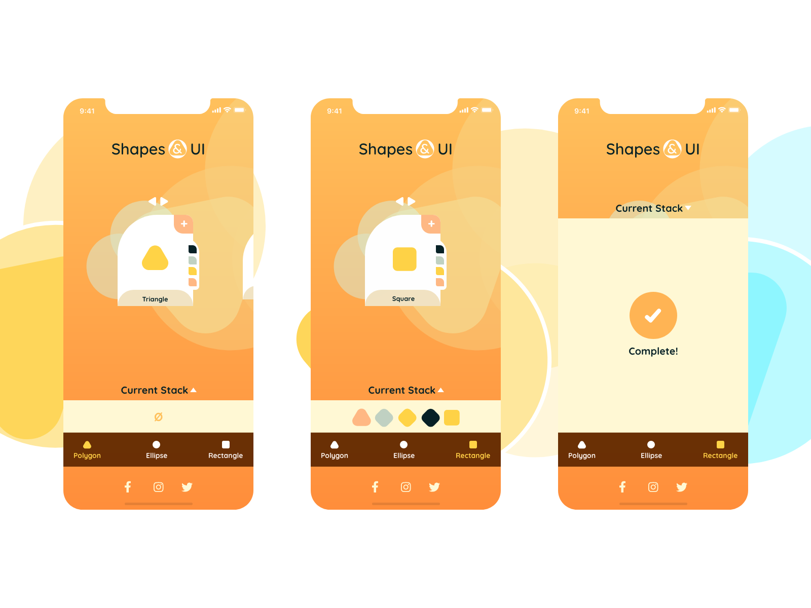 Example of Shapes & UI