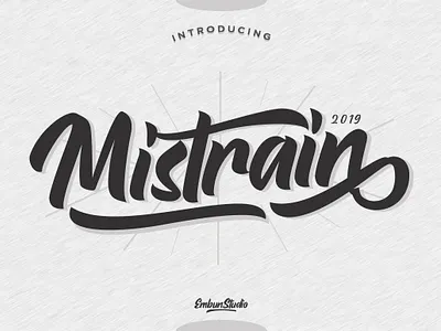 Mistrain Modern Hand Lettering business font hand lettering handwriting logo project script typography