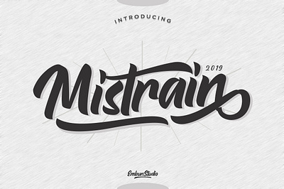 Mistrain Modern Hand Lettering business font hand lettering handwriting logo project script typography