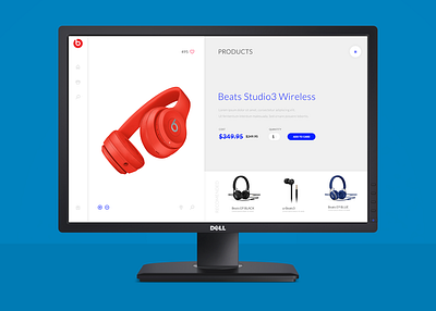 Wireless Headphones - Single Product Page UI and UX clean creative figma idea identity branding redesign research responsive single product sketch wireframe