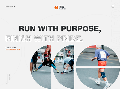 Marathon Homepage Design design digital design inspiration marathon photography running sport sports sports branding typography ui uidesign ux uxdesign web design web designer webdesigns website