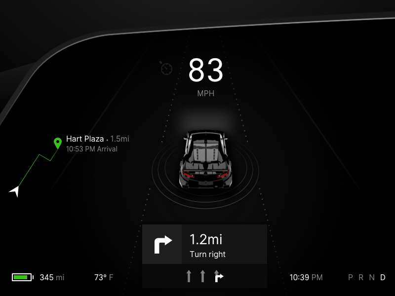 Autopilot Activate Sequence automotive autonomous car hmi ui