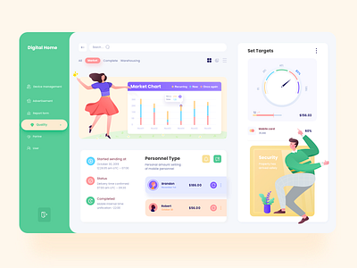 Mobile Digital Home 02 design illustration ui ux