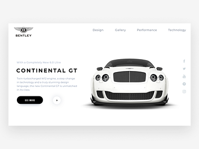 BENTLEY Website Concept clean design dominican republic santo domingo ui ui design web