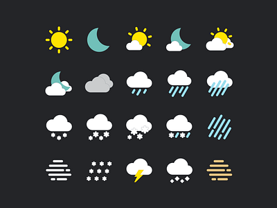 Weather icon icon icon design icon set iconography icons weather weather icon