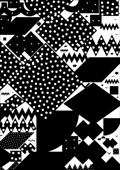 Mono Contain - Illustration Pack abstract art artwork background black and white branding design flat geometric graphic illustration illustrations minimal mono pattern pattern design presentation vector