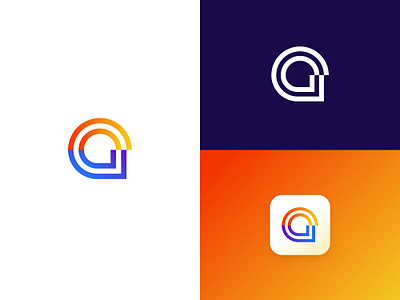 Aline app logo branding circle logo head logo human logo technology technology logo