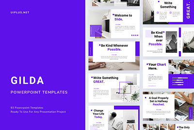 GILDA Powerpoint Template deck fashion google slide keynote layout layout design pastle pitch powerpoint ppt pptx presentation simple slide template