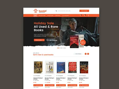 Online book store ecommerce website agency book store clean website concept ecommerce ecommerce website landing page landingpage minimal modern website online book store saas web agency web company web design web designer web developer webdesign website
