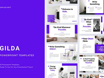 GILDA Powerpoint Template deck fashion google slide keynote layout layout design pastle pitch powerpoint ppt pptx presentation simple slide template