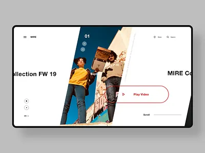Fashion Website Concept app branding design fashion fashion design identity minimal ui ui design web web design landing page website